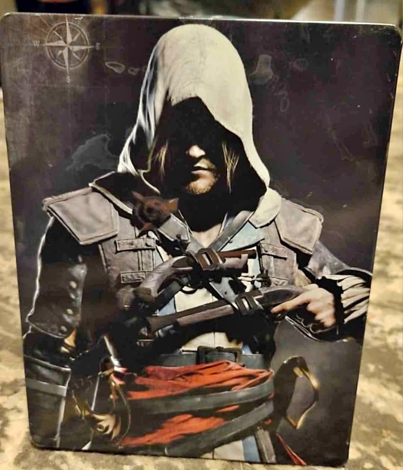 Assassin's Creed 4 Game and OST, PS3, STEELCASE