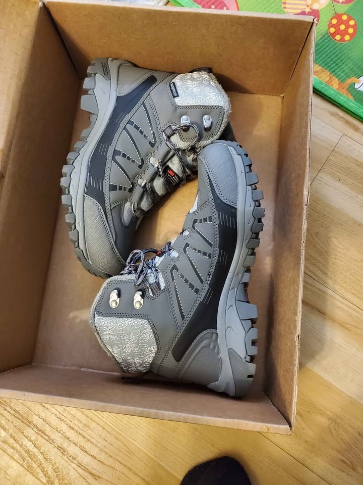 GRITION Womens Hiking Boots Waterproof Winter Walking Shoes