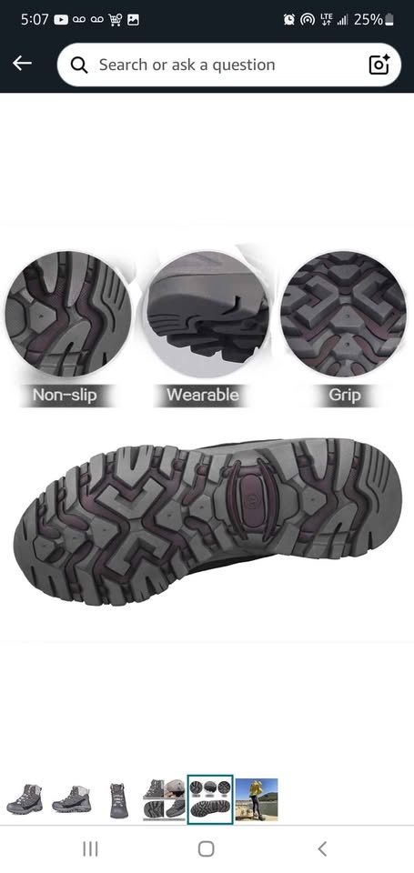 GRITION Womens Hiking Boots Waterproof Winter Walking Shoes - photo 5