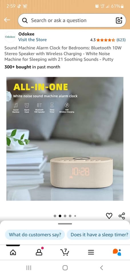Odokee All-in-One Bedside Speaker & Alarm Clock - photo 2