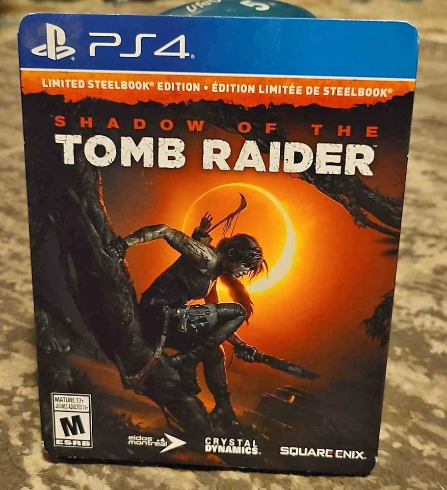 Shadow of the Tomb Raider Game, PS4, STEELBOOK