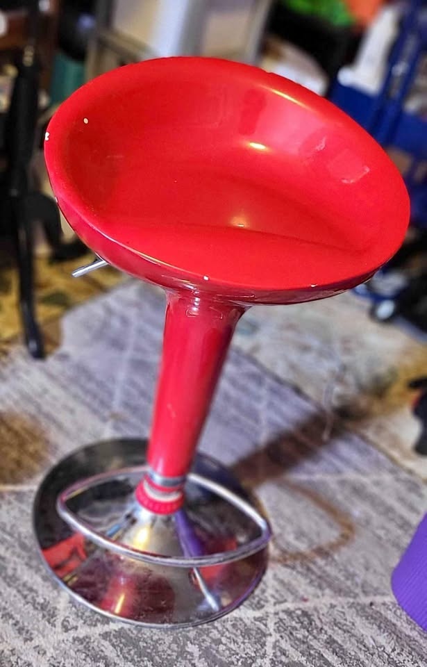Red Bar Stool