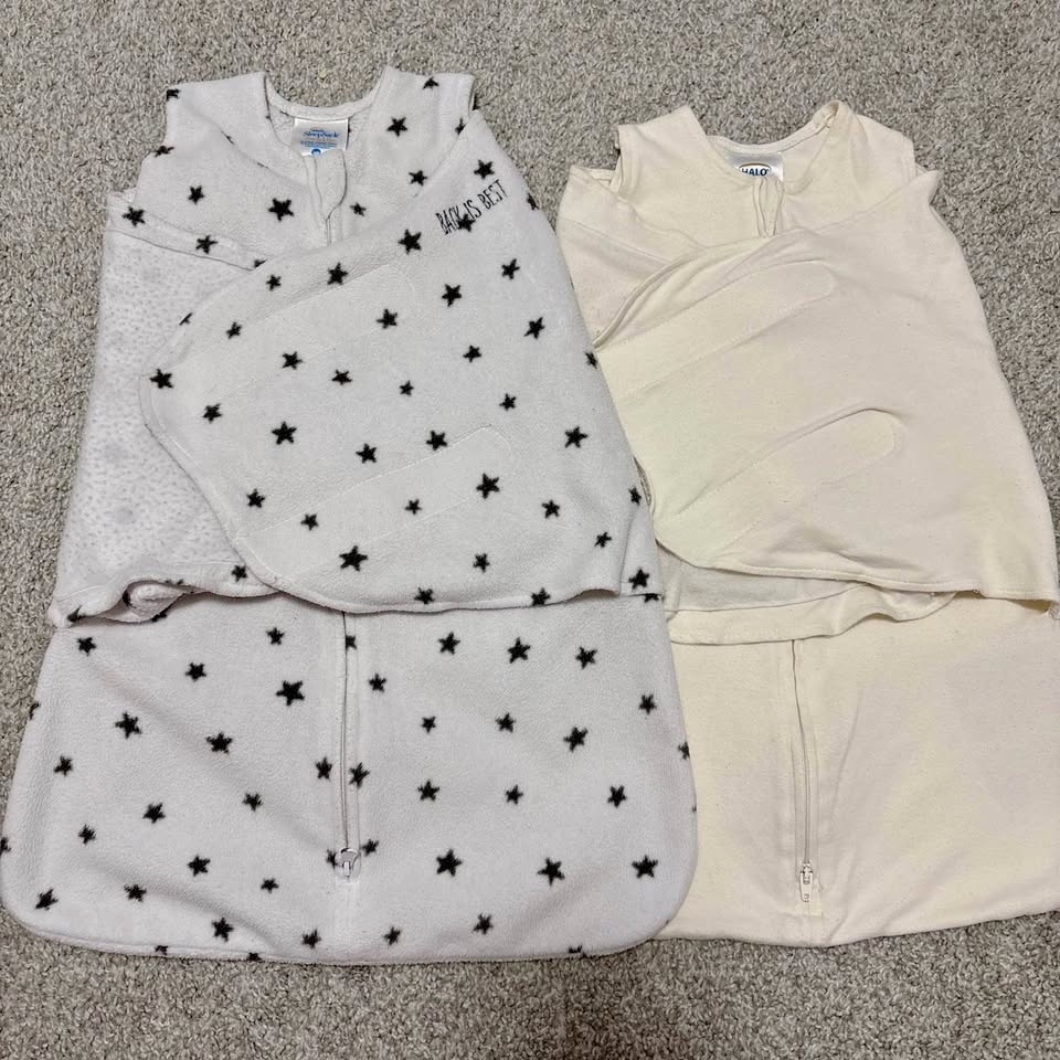 HALO newborn swaddle sleepsack bundle - micro fleece and cotton
