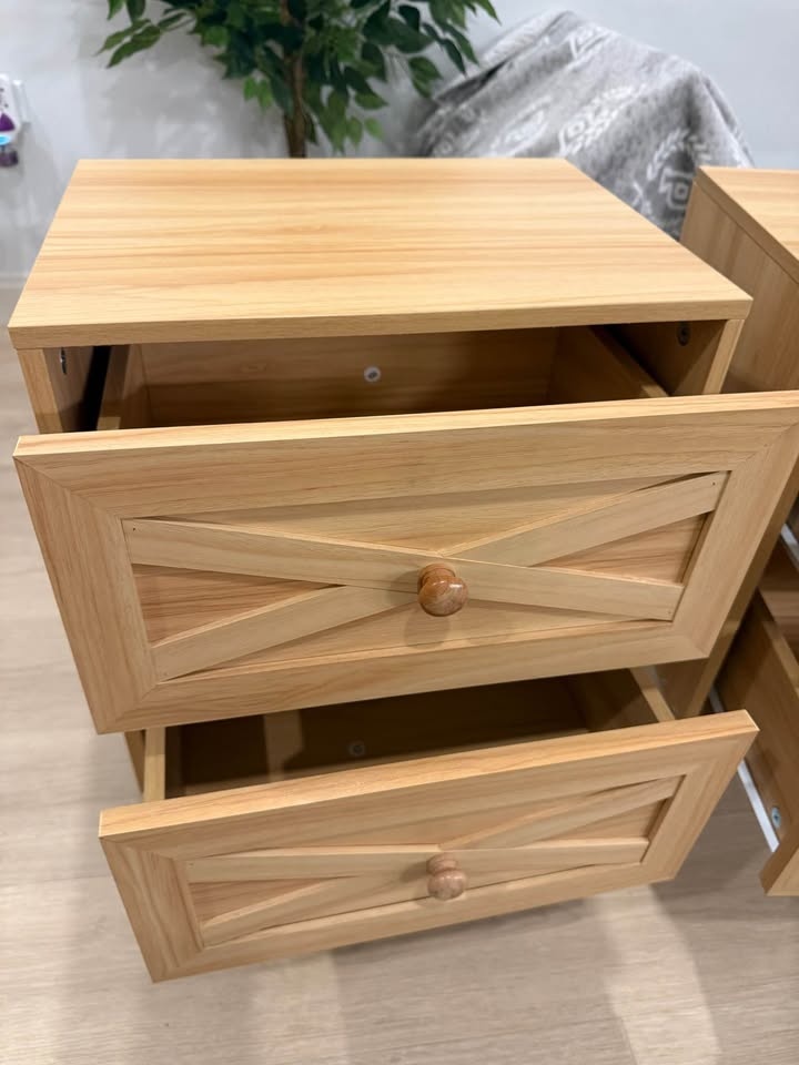 MOVING SALE Light wooden side tables night stands SOLD TOGETHER - photo 3