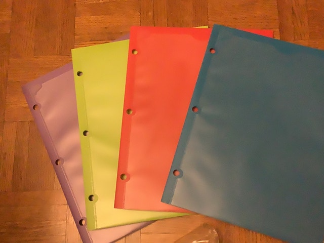 4 pack Heavy duty 4 Pocket folders