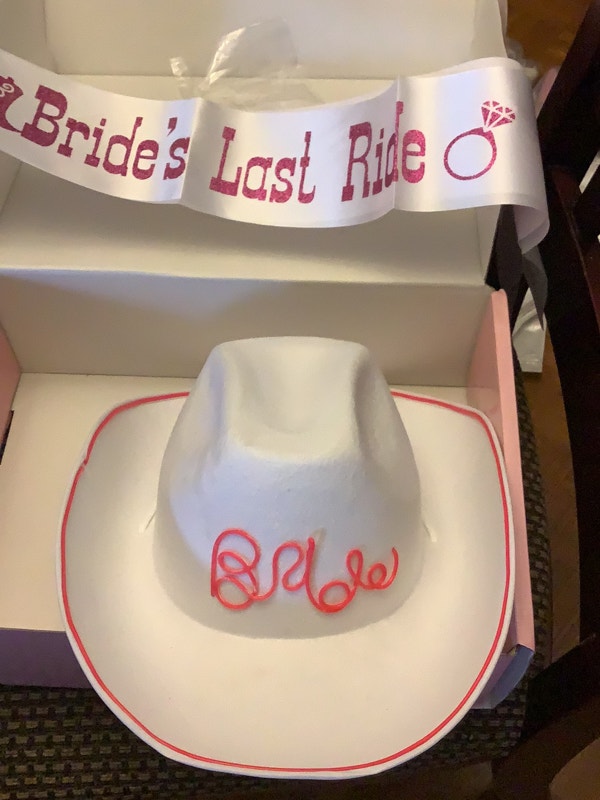 Lighted Bride Hat and Sash