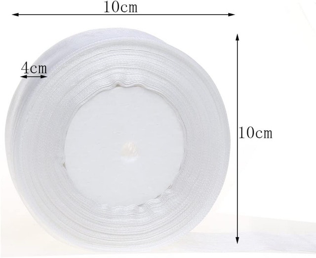 White Shimmer Sheer Ribbon - photo 2
