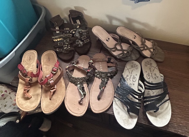 Sandals Bundle Size 9 - Bare Traps, Rampage, Taos, Impo