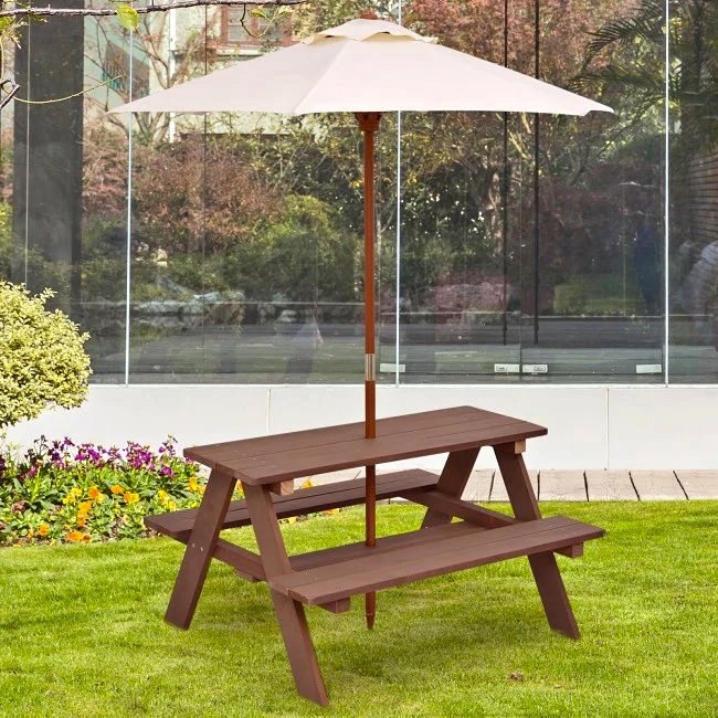 Brand New Kids Picnic Table with Umbrella