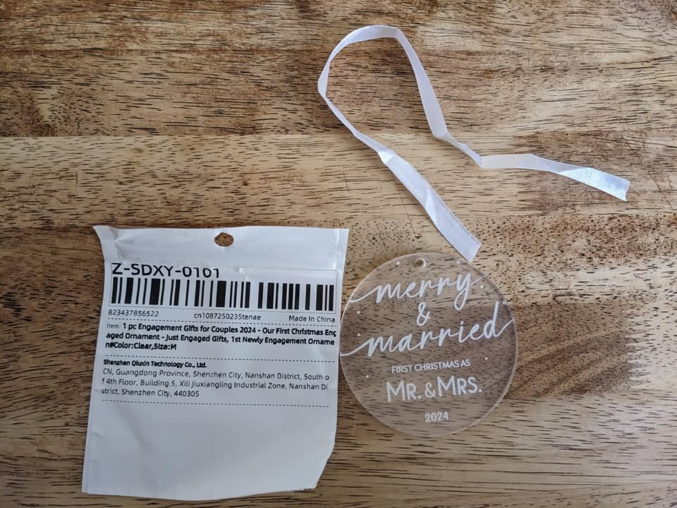 First Christmas as Mr. & Mrs. 2024 Ornament
