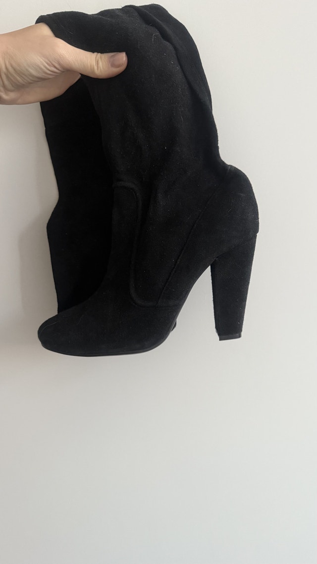 Suede Over the Knee Boots - Size 40 - photo 3