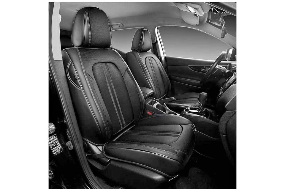 FREESOO Black Universal Car Seat Covers Full Set