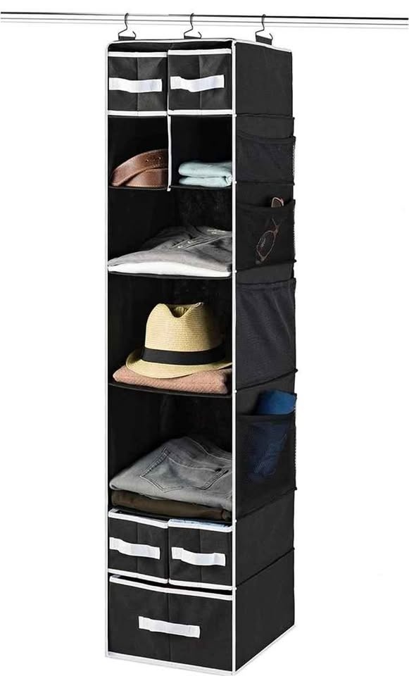 ZOBER 8 Shelf Hanging Closet Organizer
