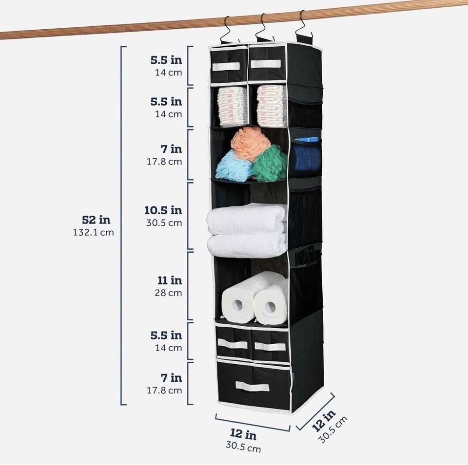 ZOBER 8 Shelf Hanging Closet Organizer - photo 2
