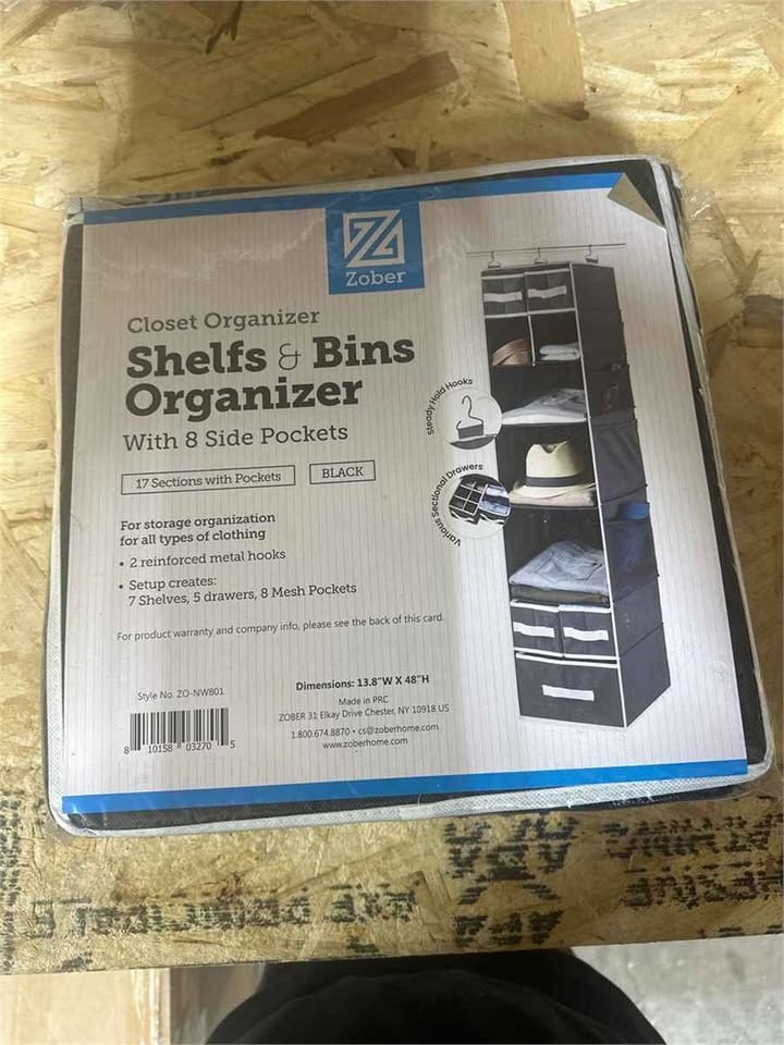 ZOBER 8 Shelf Hanging Closet Organizer - photo 4