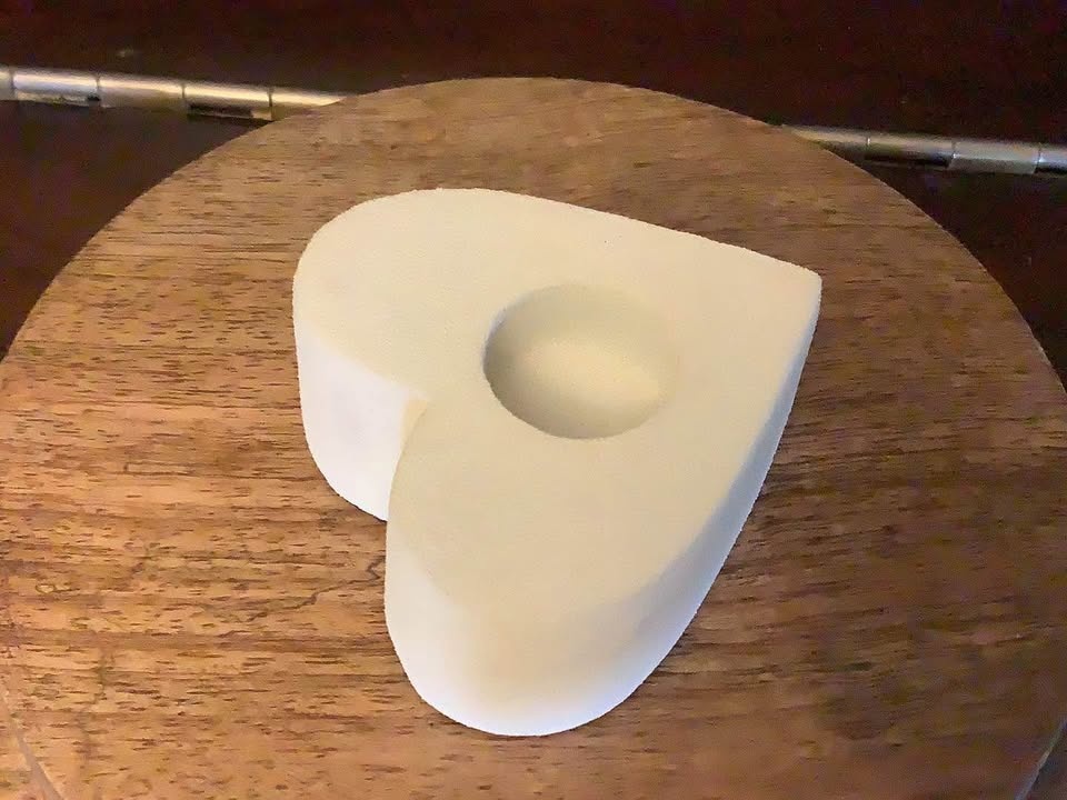 Ivory heart Candle Holder - photo 3