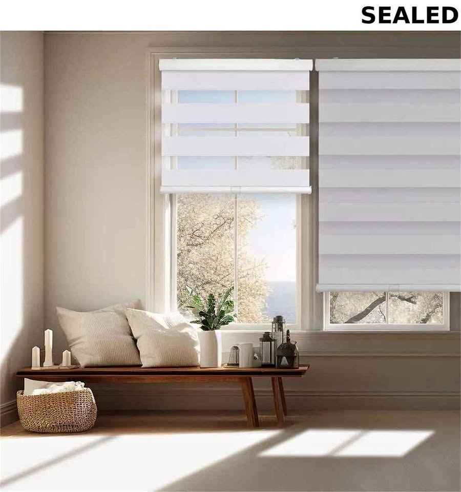 SEALED-Cordless Blackout Zebra Roller Shades