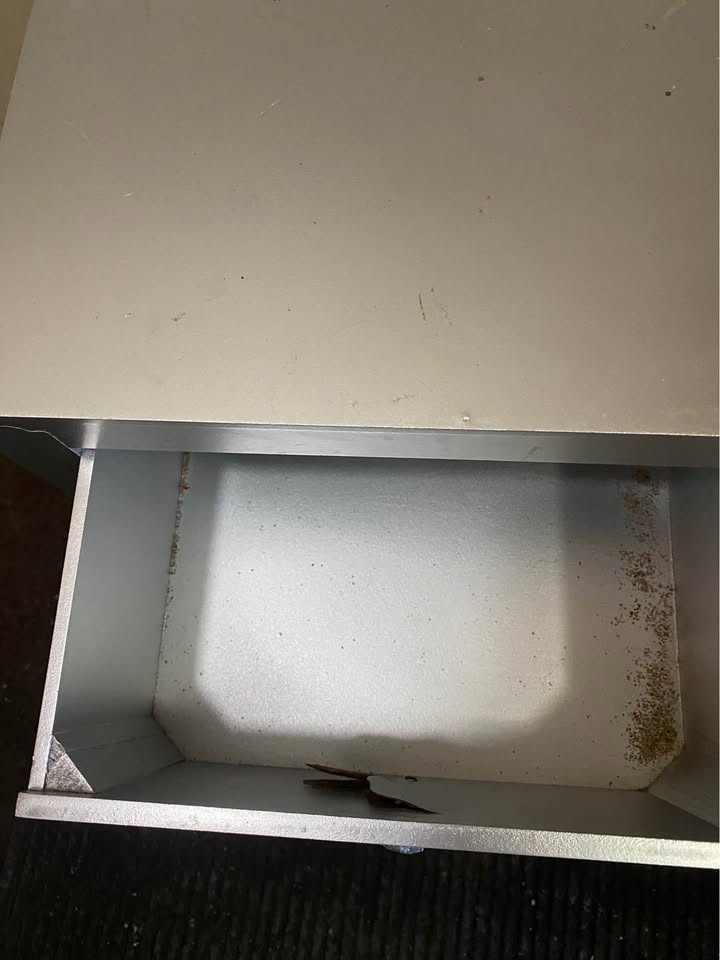 Small Silver Storage Cabinet or Nightstand - photo 3