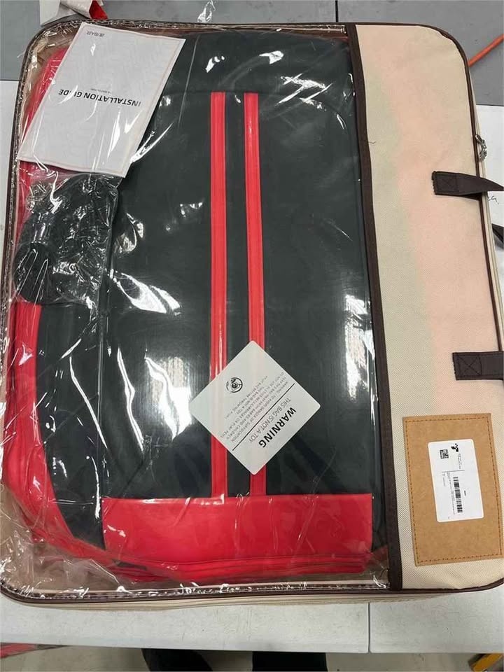 FREESOO Black Red Car Seat Covers Full Set - photo 3
