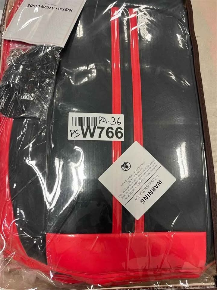 FREESOO Black Red Car Seat Covers Full Set - photo 4