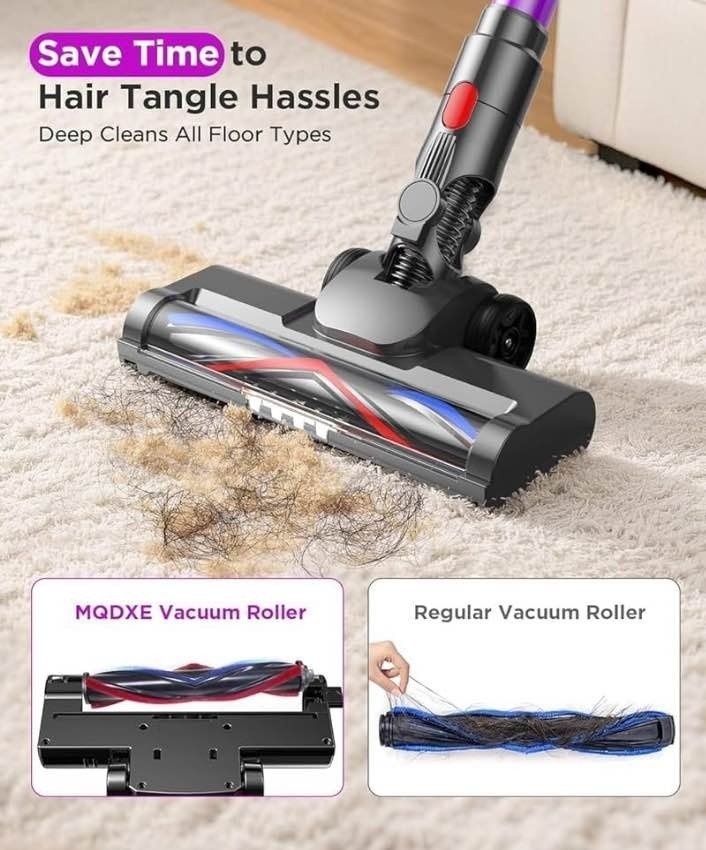 Cordless Stick Vacuum Cleaner: 550W Powerful Suction, LED Displa - photo 3