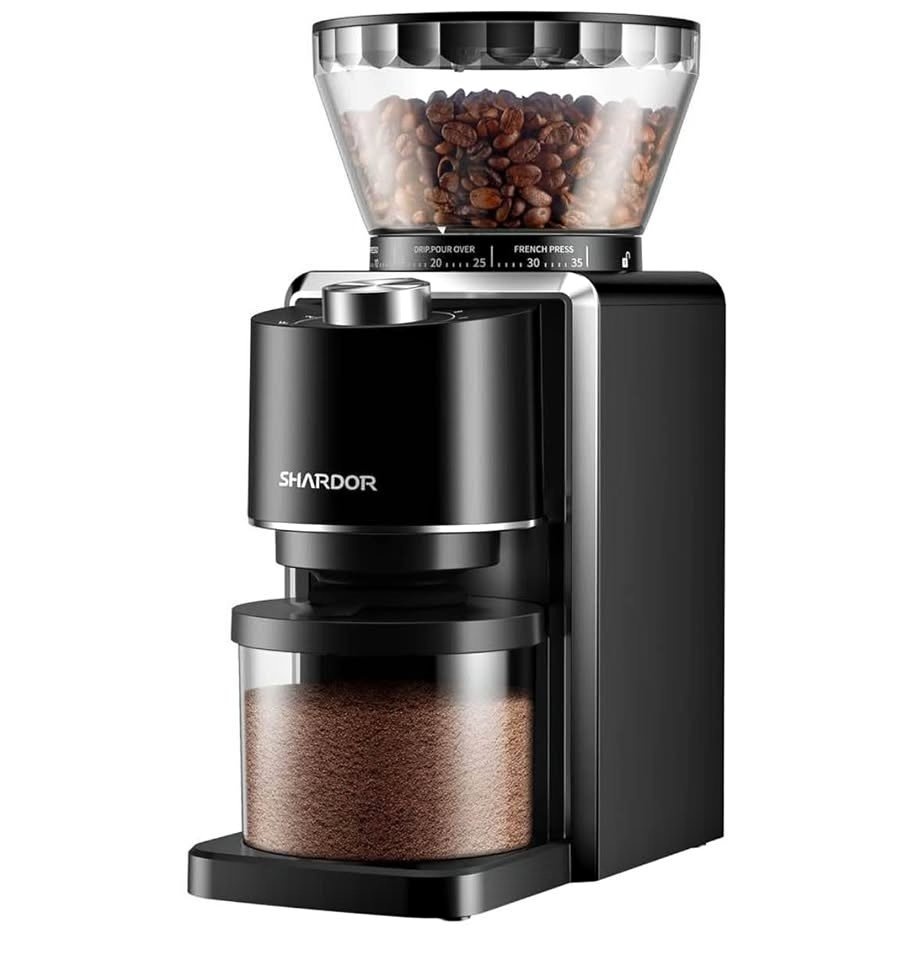 SHARDOR Conical Burr Coffee Grinder - 35 Grind Settings