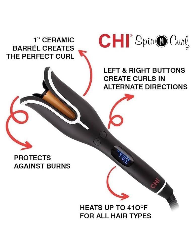 CHI Air Spin N Curl 1 Inch Ceramic Rotating Curler - photo 2