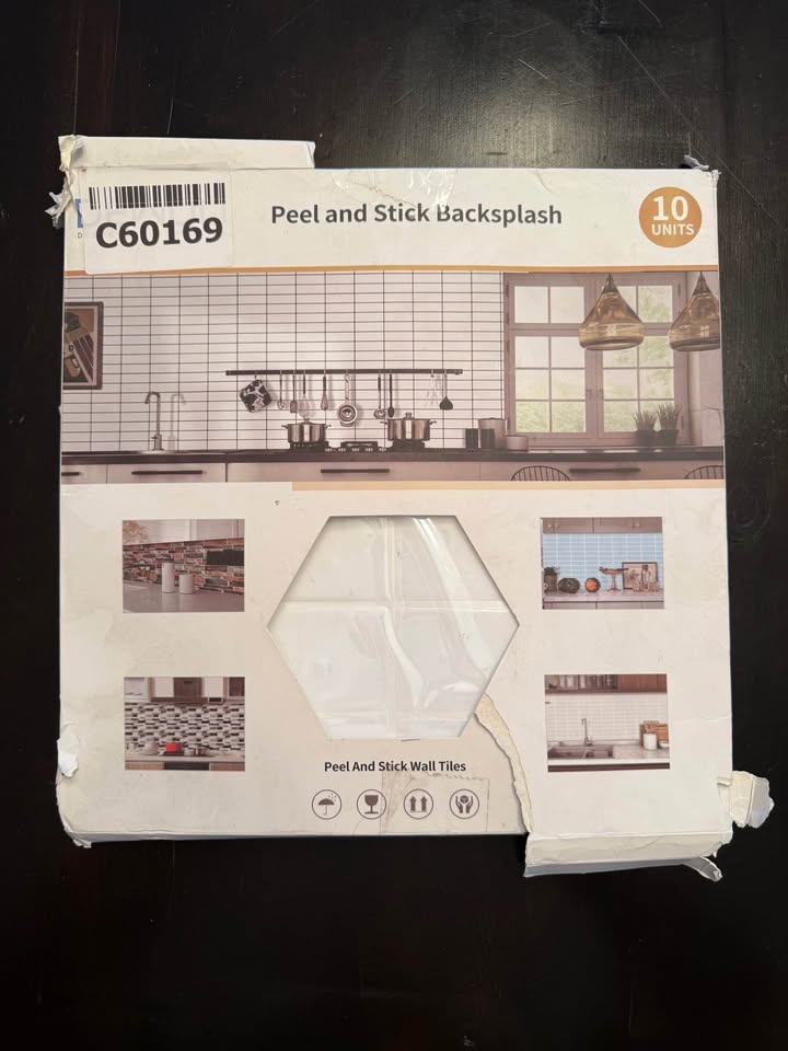 White Peel-and-Stick Subway Tiles - 10 Sheets - photo 5