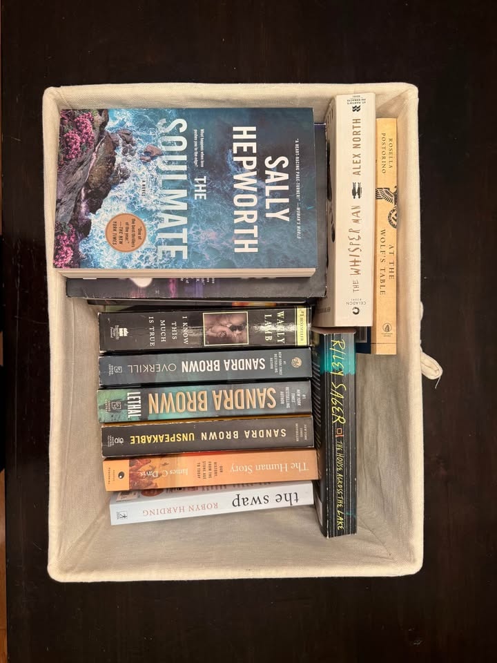Basket of 16 gently used books. A mix of hardcover and paperback - photo 3