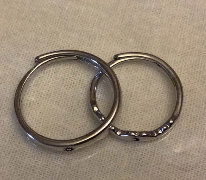Couples 925 adjustable rings - photo 4