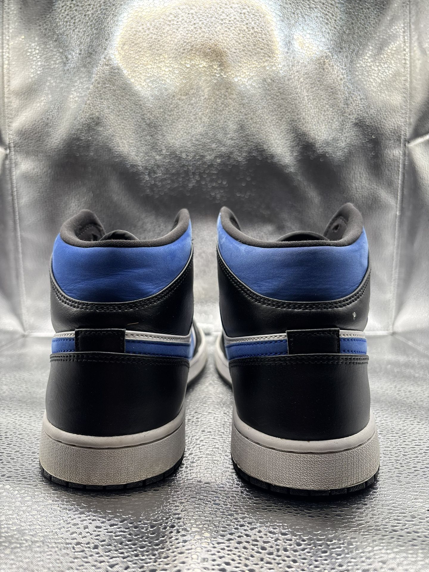 Air Jordan 1 Mid White Black Racer Blue - photo 4