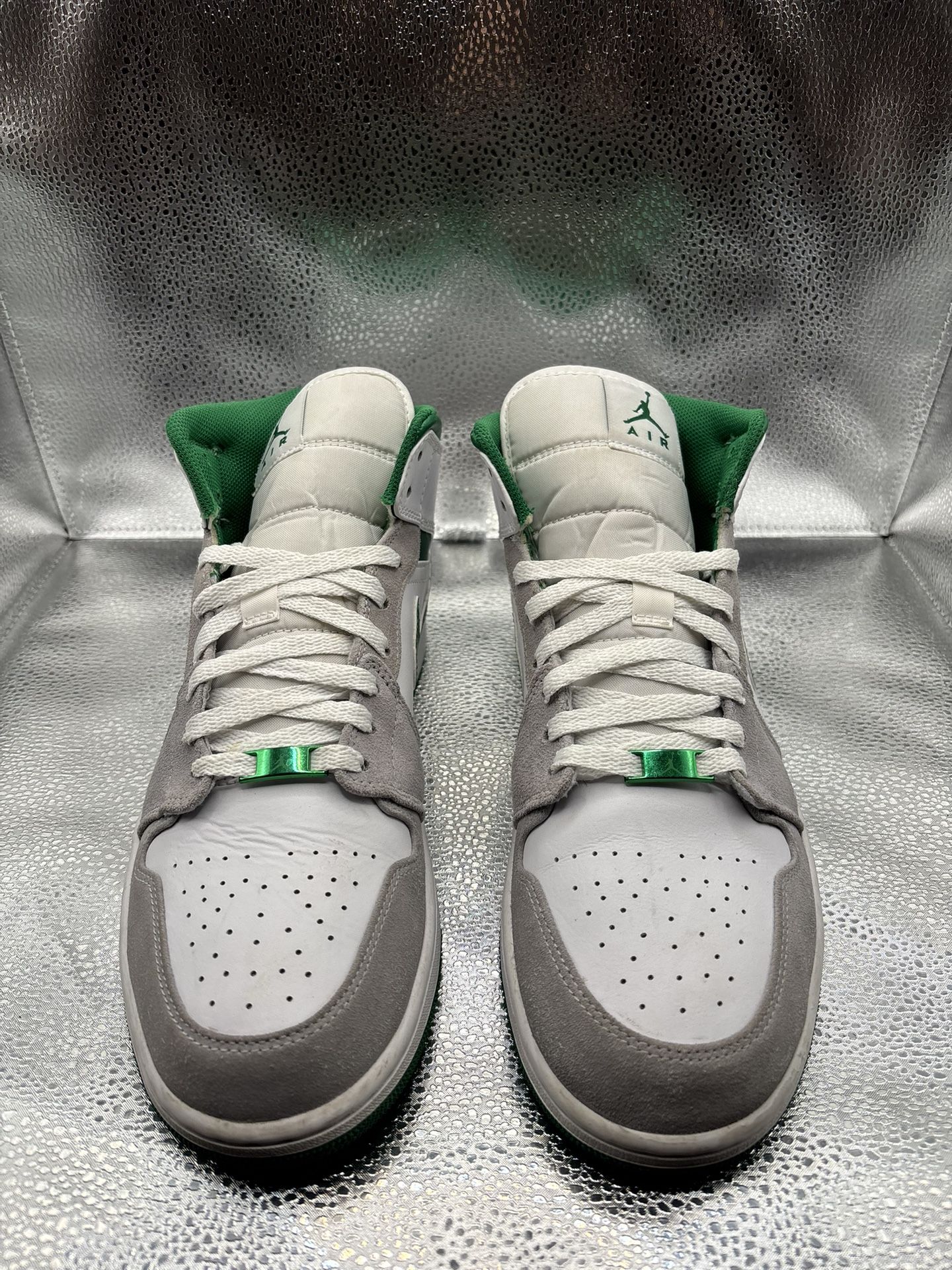Air Jordan 1 Mid Grey Green - photo 2
