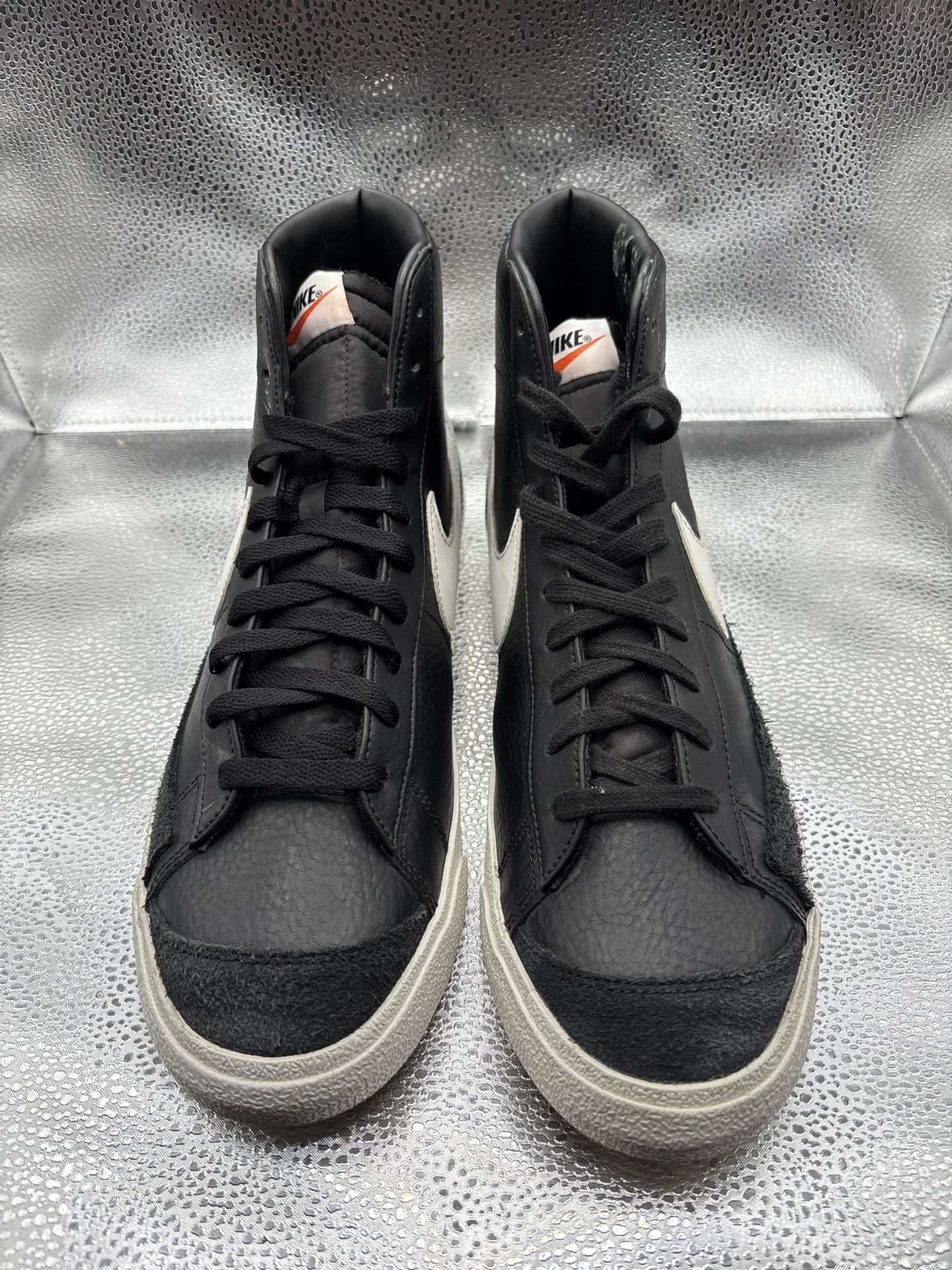 Nike Blazer High Black White Men's Size 13 - photo 2