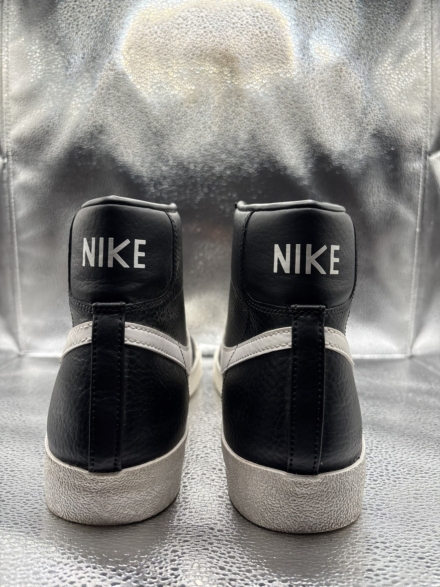 Nike Blazer High Black White Men's Size 13 - photo 4
