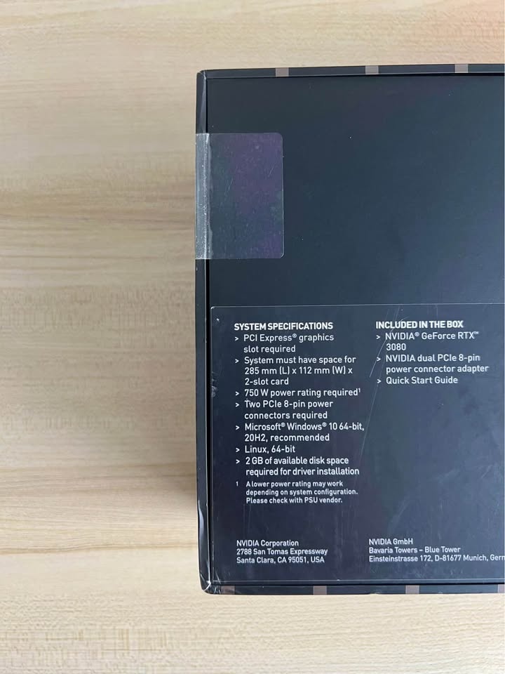 SEALED Brand new rtx 3080 - photo 4