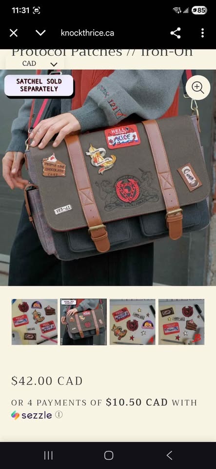 NEW Magnus Messenger Satchel & Protocol Patch - photo 4