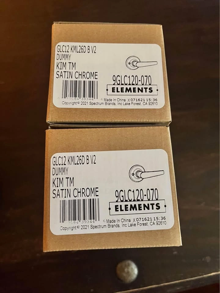 Weiser Dummy Door Levers (Satin Chrome) - Set of 2 - Brand New! - photo 3