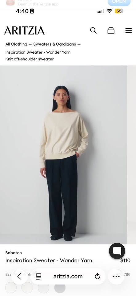 Aritzia Inspiration Sweater Size S NWT - photo 3