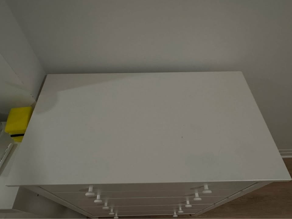 5 drawer chest, white - photo 2