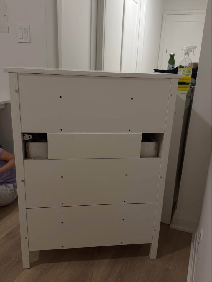 5 drawer chest, white - photo 3