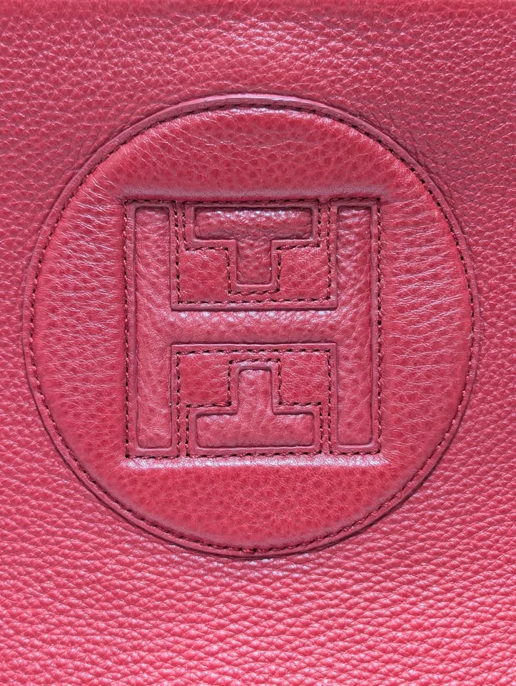 Tommy Hilfiger Red Leather Tote Bag and matching card holder - photo 3