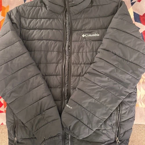 Columbia Omni-Heat Puffer Jacket Men's Medium Black