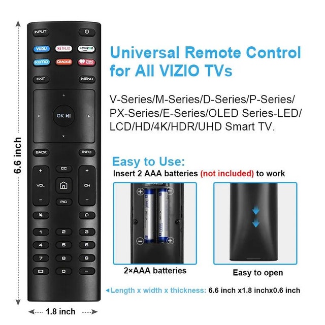 VIZIO TV Universal Remote (XRT136) - photo 4