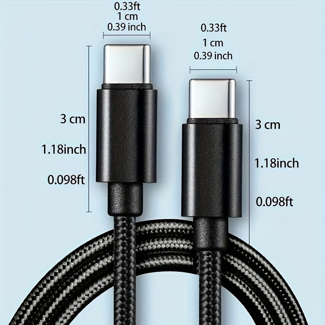 Samsung/iPhone USB-C Fast Charging Cable - 6.6 Ft - photo 2