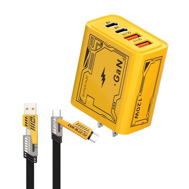 120W Fast Charger with USB-C/Lightning Cable - photo 5
