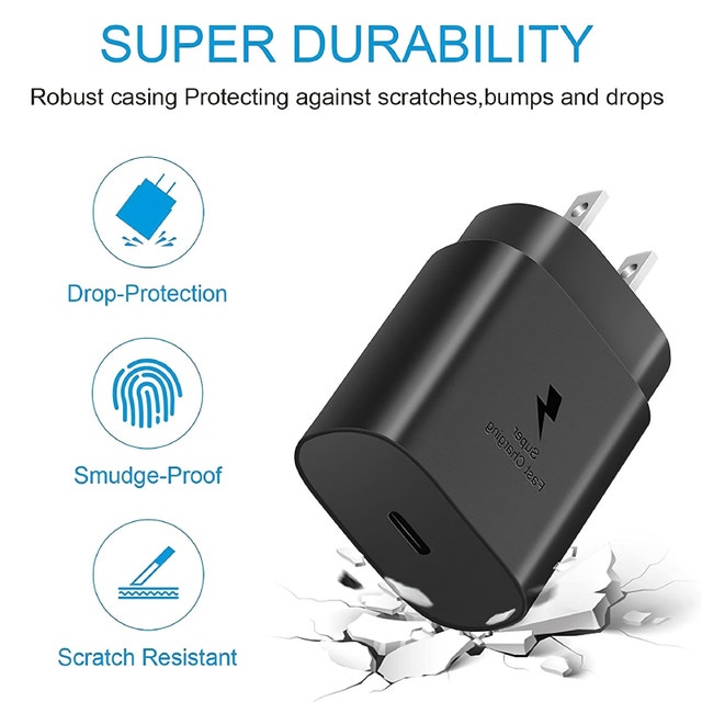 Samsung Super Fast Charger USB C Cable + Wall Charger - photo 5
