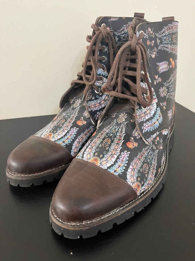 Genuine Leather Boots (Printed)