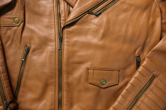 Premium Genuine Leather Biker Jacket - photo 2