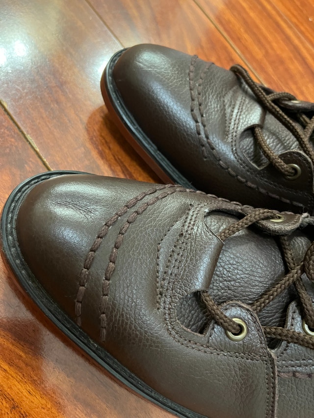 Cross-Laced Rugged Genuine Leather Boots - photo 3