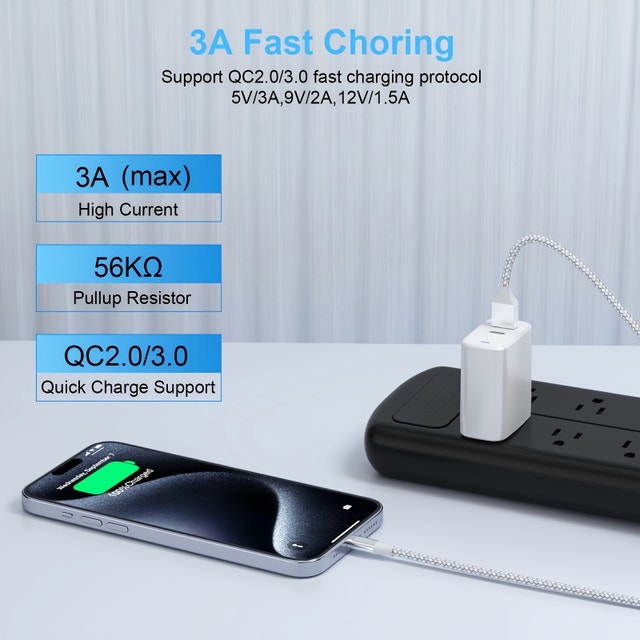 iPhone USB to Type C Fast Charging Cable - photo 4